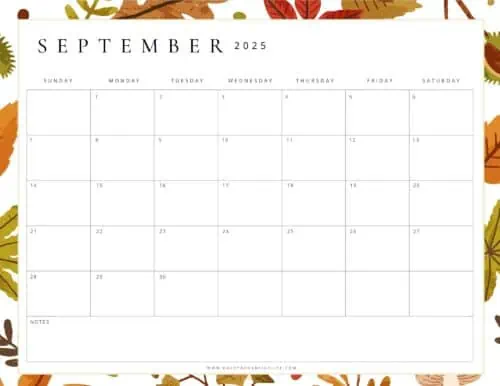 September 2025 Calendars