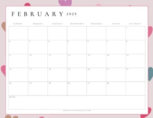 February 2025 Calendars