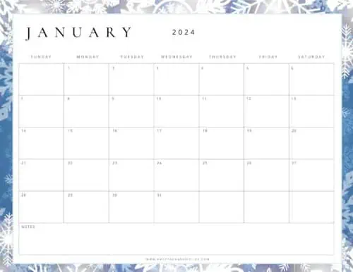 January 2024 Calendars