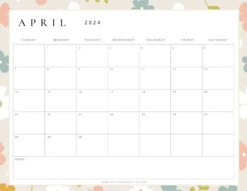 April 2024 Calendars