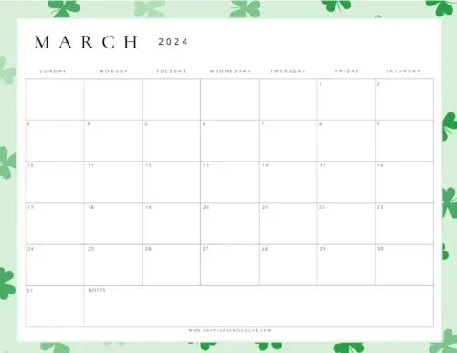 March 2024 Calendars