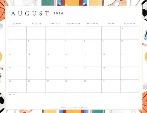 August 2024 Calendars