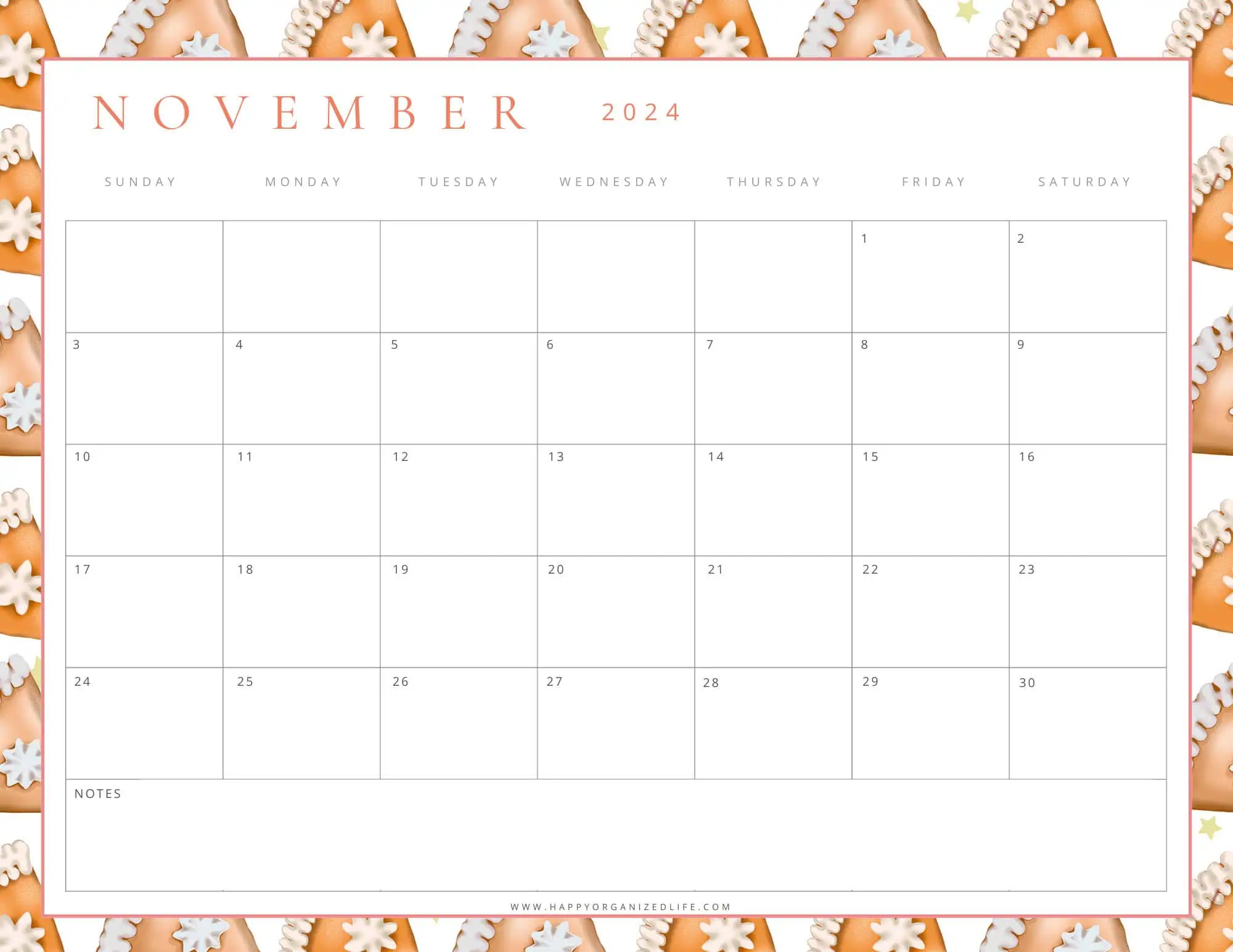 November 2024 Pumpkin pie design
