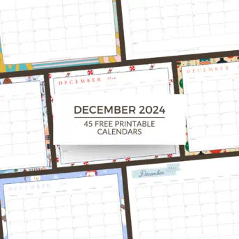 December 2024 Free Printable Calendars